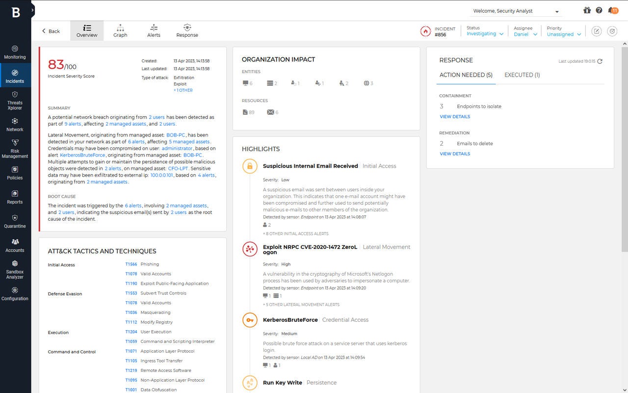Actionable security insights